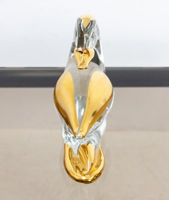 Glass and 24 Carat Gold Ducks from Murano, 1980s, Set of 2-GCG-722826