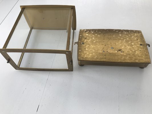 Glass and Brass Box from Kieninger & Obergfell 1960s-WQQ-1336100