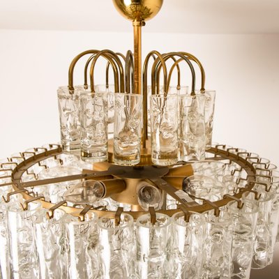 Glass and Brass Chandelier from Doria, 1960-VDW-954903