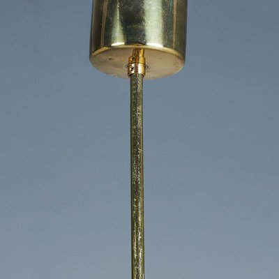 Glass and Brass Chandelier from Doria Leuchten, 1960s-SN-1744273