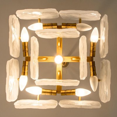 Glass and Brass Light Fixtures by J.T Kalmar, Austria, 1960s-VDW-1358398