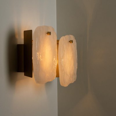 Glass and Brass Light Fixtures by J.T Kalmar, Austria, 1960s-VDW-1358398