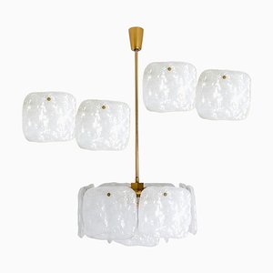 Glass and Brass Light Fixtures by J.T Kalmar, Austria, 1960s-VDW-1358398