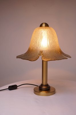 Glass and Brass Table Lamp from Peill and Putzler-KIJ-2024617