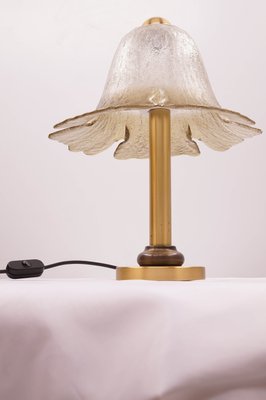 Glass and Brass Table Lamp from Peill and Putzler-KIJ-2024617