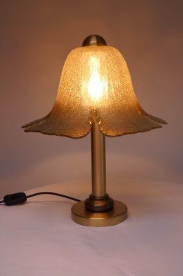 Glass and Brass Table Lamp from Peill and Putzler-KIJ-2024617