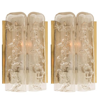 Glass and Brass Wall Sconce by Doria, 1960-VDW-968263