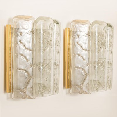 Glass and Brass Wall Sconce by Doria, 1960-VDW-968263