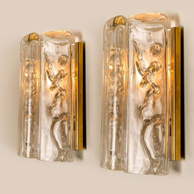 Glass and Brass Wall Sconce by Doria, 1960-VDW-968263