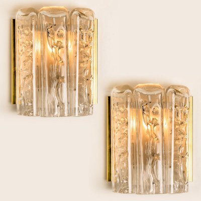 Glass and Brass Wall Sconce by Doria, 1960-VDW-968263