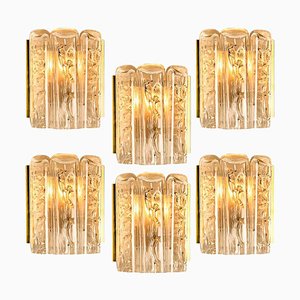 Glass and Brass Wall Sconce by Doria, 1960-VDW-968263