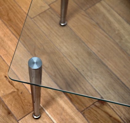 Glass and Chrome Coffee Table-NMC-1760311