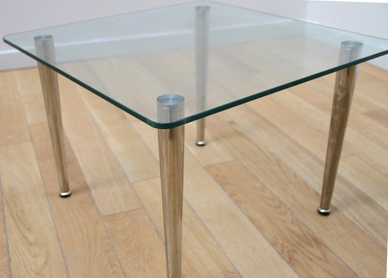 Glass and Chrome Coffee Table-NMC-1760311