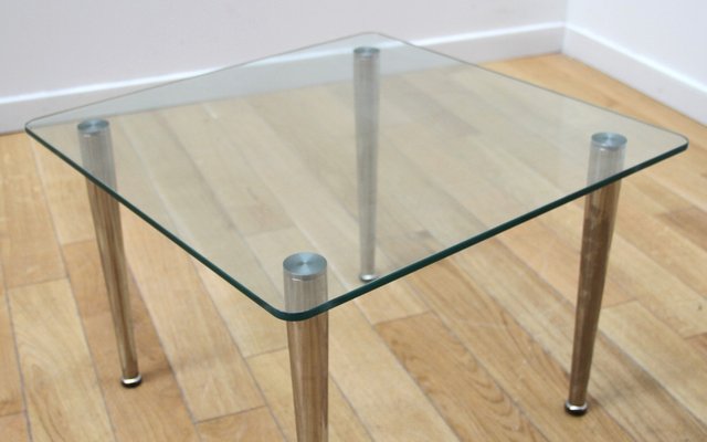 Glass and Chrome Coffee Table-NMC-1760311