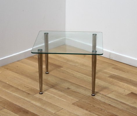 Glass and Chrome Coffee Table-NMC-1760311