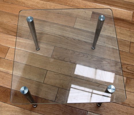 Glass and Chrome Coffee Table-NMC-1760311