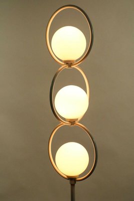 Glass and Metal Floor Lamp from Temde, 1970s-FUP-1397185