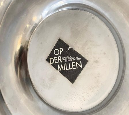 Glass and Metal Soliflore by Jean Keup for OP Der Millen, Belgium, 1970s