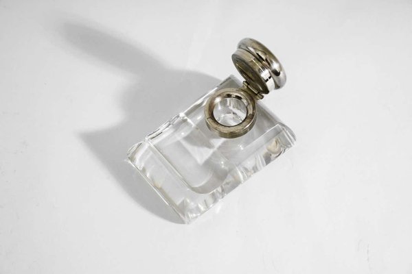 Glass and Nickel Inkwell, 1920s-SPD-1131564