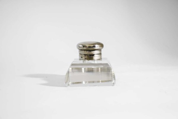 Glass and Nickel Inkwell, 1920s-SPD-1131564