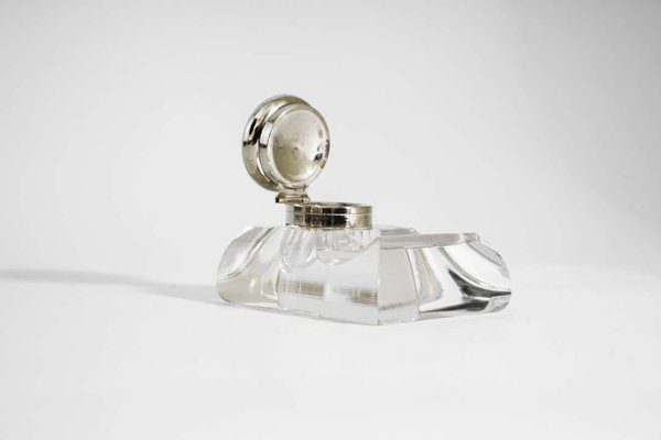 Glass and Nickel Inkwell, 1920s-SPD-1131564