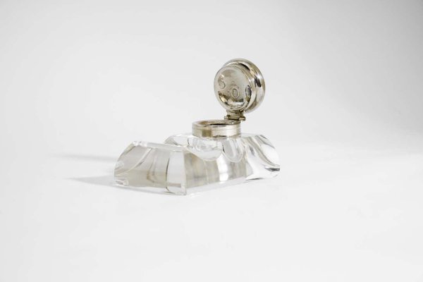 Glass and Nickel Inkwell, 1920s-SPD-1131564