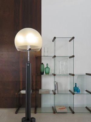 Glass and Wood Bookcase by Pierangelo Gallotti for Gallotti and Radice, 1980s-CC-1725694