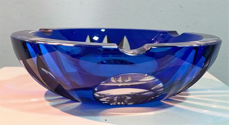 Glass Ashtray from Val Saint Lambert, 1970s-IKW-796687