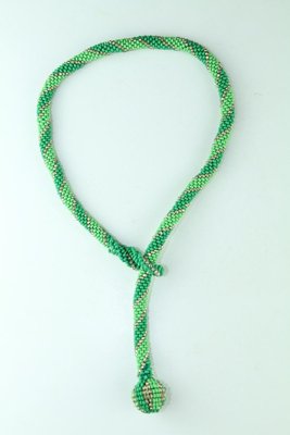 Glass Bead Necklace in the Style of the Wiener Werkstätte, 1920s-ZWH-738097