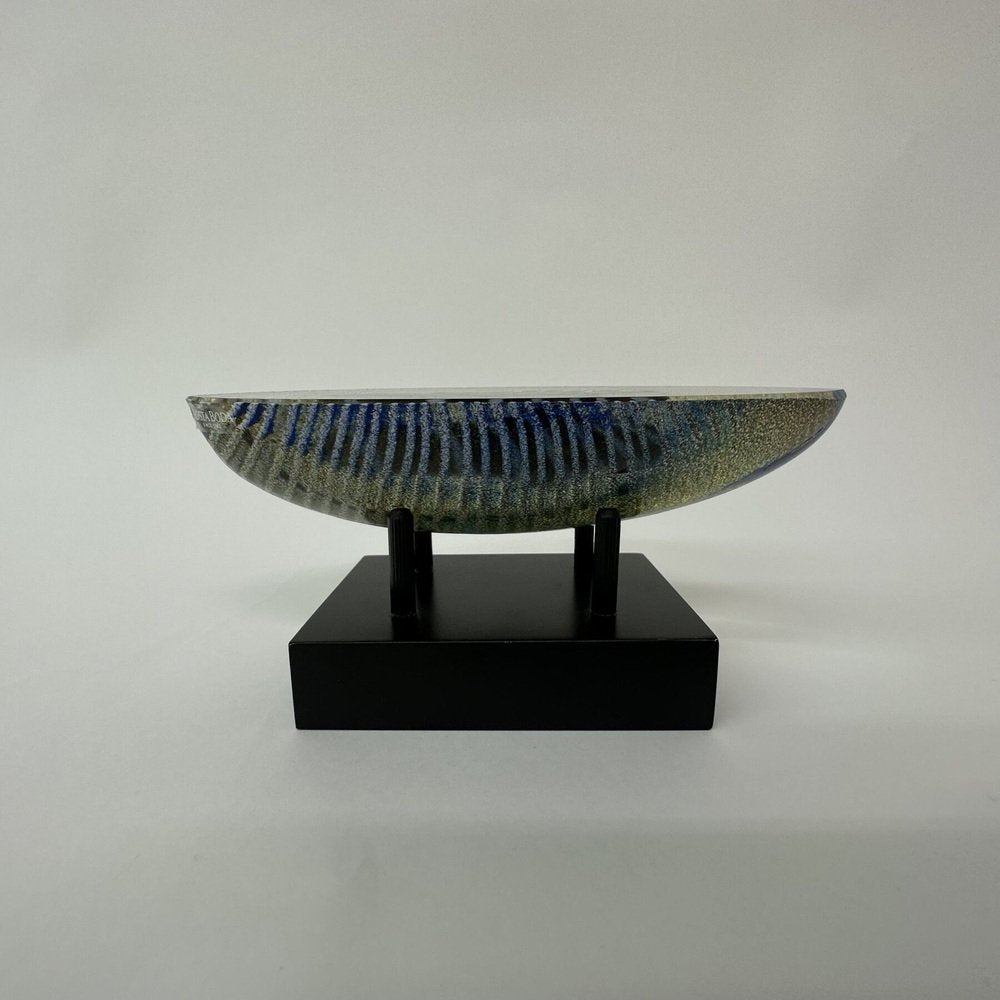 Glass Boat Sculpture Limited Edition Voyage by Bertil Vallien for Kosta Boda