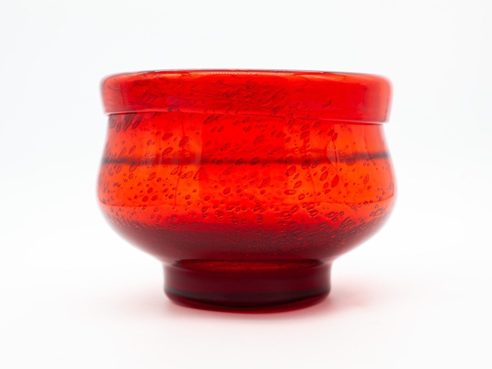 Glass Bowl by Erik Höglund for Boda, Sweden, 1950s