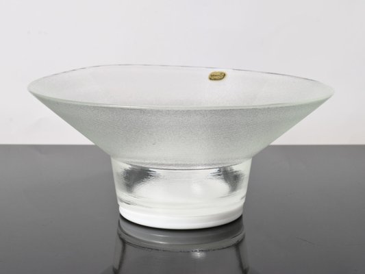 Glass Bowl by Jiri Suhajek for Crystalex Novy Bor, 1980s-IXK-672675