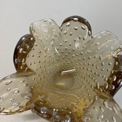 Glass Bowl Element Shell Ashtray attributed to Barovier and Toso, Italy, 1970s-QZ-1449570