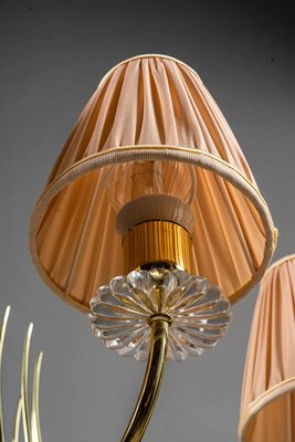 Glass & Brass Chandelier by J. & L. Lobmeyr for Lobmeyr, 1950s-SPD-1299413