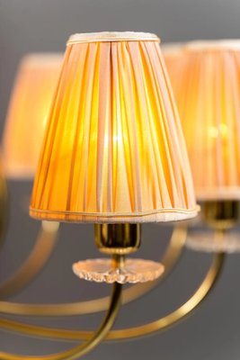 Glass & Brass Chandelier by J. & L. Lobmeyr for Lobmeyr, 1950s-SPD-1299413