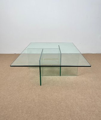 Glass & Brass Coffee Table from Fontana Arte, Italy, 1970s-LYQ-1171262