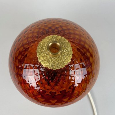 Glass & Brass Table Lamp by Jablonec Glassworks, Czechoslovakia, 1960s-TZ-1364726