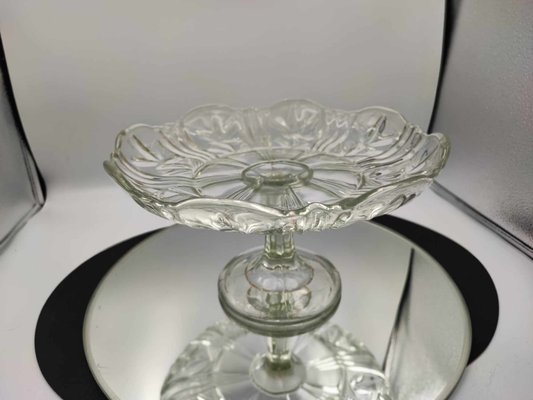 Glass Cake Stand from Ząbkowice Steelworks, 1960s-CAQ-900079