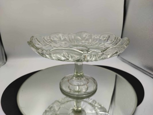 Glass Cake Stand from Ząbkowice Steelworks, 1960s-CAQ-900079