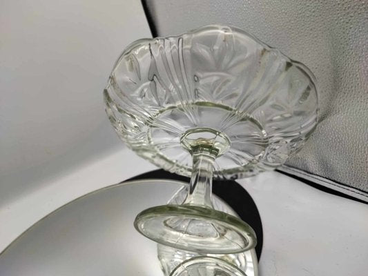 Glass Cake Stand from Ząbkowice Steelworks, 1960s-CAQ-900079