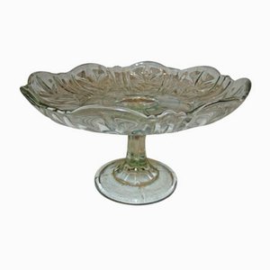 Glass Cake Stand from Ząbkowice Steelworks, 1960s-CAQ-900079