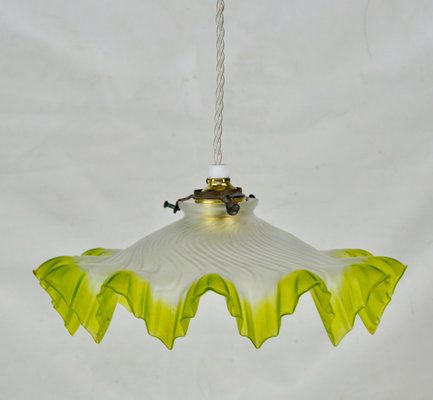 Glass Ceiling Lamp, 1930s-ROJ-637527