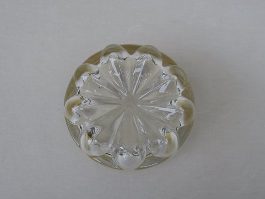 Glass Ceiling Lamp from Hillebrand, 1960s-EY-561353