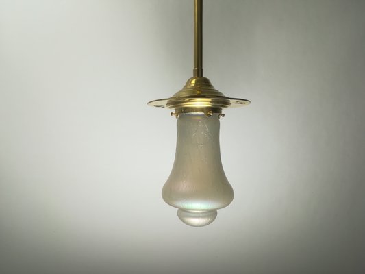 Glass Ceiling Lamp from Wiener Werkstätte, 1920s-KDB-1417140