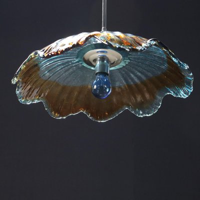 Glass Ceiling Lamp, Italy, 1970s-VMM-1383629