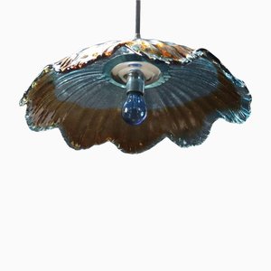 Glass Ceiling Lamp, Italy, 1970s-VMM-1383629