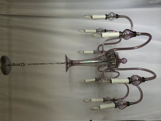 Glass Chandelier, 1970s-WQQ-795893