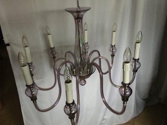 Glass Chandelier, 1970s-WQQ-795893