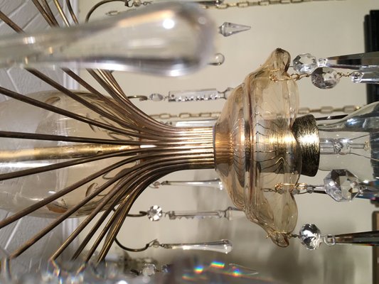 Glass Chandelier, 1970s-WQQ-802880