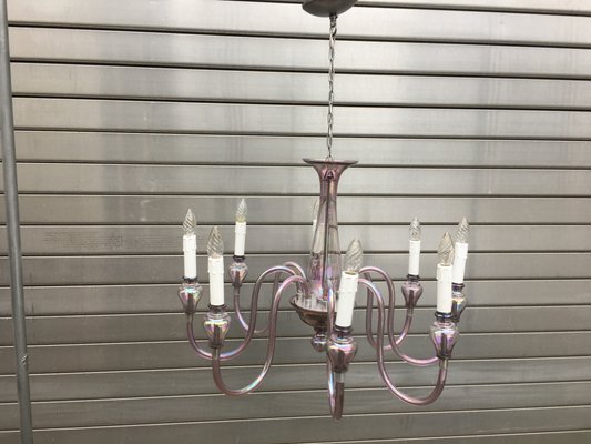 Glass Chandelier, 1970s-WQQ-795893